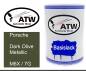 Preview: Porsche, Dark Olive Metallic, M6X / 7G: 500ml Lackdose, von ATW Autoteile West.